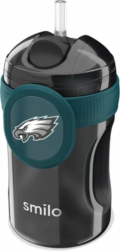 Miniatura 12 de Smilo Vaso con popote de Arizona Cardinals con licencia oficial de la NFL, para bebés y niños pequeños, con popote de silicona ponderado y capacidad