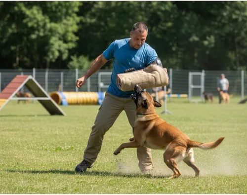 Miniatura 7 de Morezi Manga de mordida de perro para entrenamiento de perros grandes, equipo de entrenamiento de yute fuerte, apto para Pit Bull Pastor alemán K9