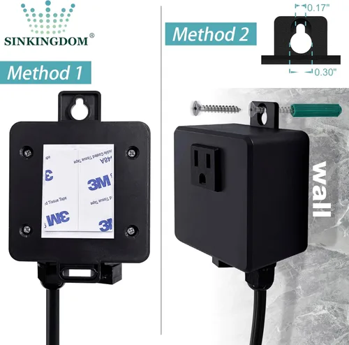 Miniatura 3 de Kit de Interruptor de Aire SinkTop para Triturador de Basura con Botón Largo, Cubierta Hecha de Latón, UL, Negro Mate