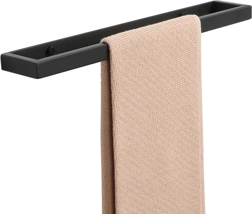 Miniatura 13 de Alise Toallero de mano de 8 pulgadas para montaje en pared de baño, color negro mate, toallero para baño, toallero de acero inoxidable SUS304