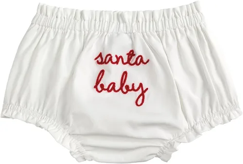 Miniatura 2 de Mud Pie Baby Mud Pie Baby Christmas Diaper Cover Blanco