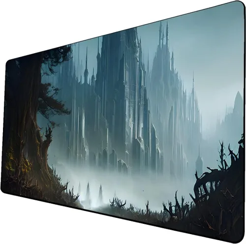 Miniatura 38 de Tapete de juego de cartas coleccionables AI Painting – Tapete de juego MTG con zonas, 24 x 14 pulgadas, tapete de juego MTG de alta calidad – El