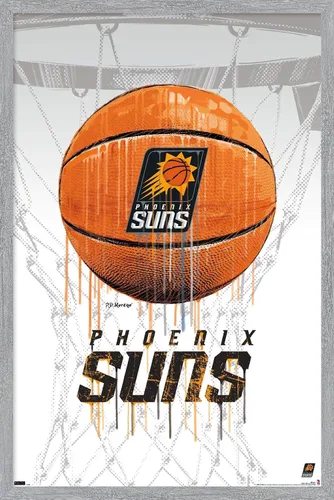 Miniatura 12 de Trends International NBA Phoenix Suns - Póster de pared de Drip Basketball 21, 22.375 x 34 pulgadas, versión enmarcada en negro Versión con marco