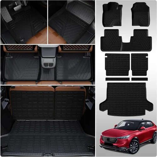 Miniatura 33 de Alfombrillas de Piso Compatibles con Ford Explorer 2020-2026 de 6 Asientos, Alfombrilla de Maletero, Forro de Carga TPE, Protector de Asiento