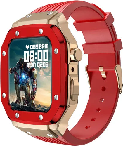 Miniatura 9 de Kit de modificación para iWatch Series 7 6 5 4 SE para Apple Watch Band Case de 1.732 in 1.772 in 1.654 in para Apple Watch Band de silicona + caja