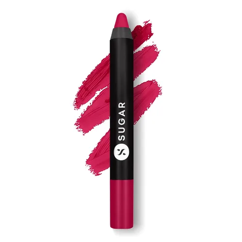 Miniatura 9 de SUGAR Lápiz labial Matte as Hell para mujeres Dura hasta 12 horas Lápiz labial con sacapuntas 2.8gm - 01 Scarlett O'Hara