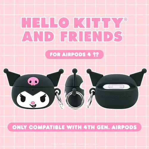 Miniatura 2 de iFace Sanrio - Funda compatible con AirPods de 4ª generación [Hello Kitty and Friends] - Bonita funda protectora de silicona