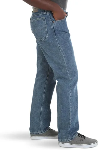 Miniatura 2 de Wrangler Authentics Jeans clásicos para hombre, corte holgado, con 5 bolsillos de algodón