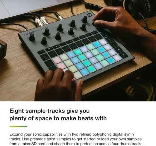 Miniatura 7 de Novation Circuit Rhythm: Sampler y groovebox con ocho pistas de muestras para crear y realizar beats