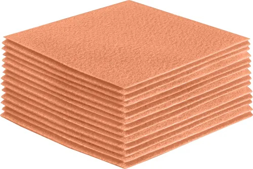 Miniatura 185 de FabricLA Hojas de fieltro acrílico para manualidades, cuadrados de fieltro precortados suaves de 4 x 4 pulgadas (3.9 in x 3.9 in), utiliza hojas