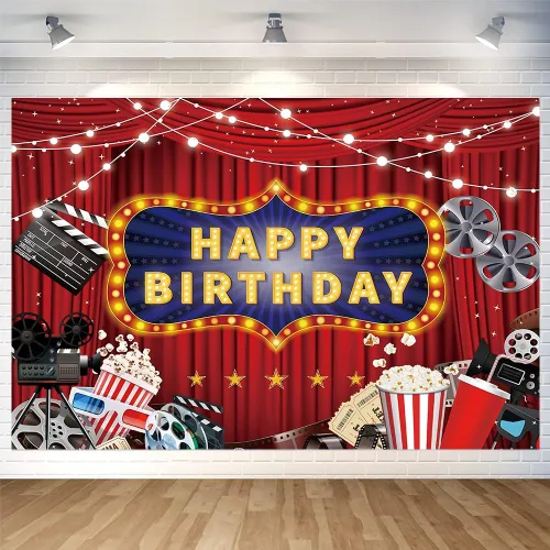 Miniatura 14 de Fondo de baloncesto con texto en inglés «Happy Birthday» para decoración de fiesta de baloncesto en interiores y exteriores, suministros
