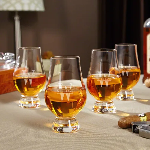 Miniatura 11 de Vaso de whisky Glencairn personalizado - Gravación láser personalizada por Home Wet Bar Vasos perfectos para el conocedor actual o aspirante