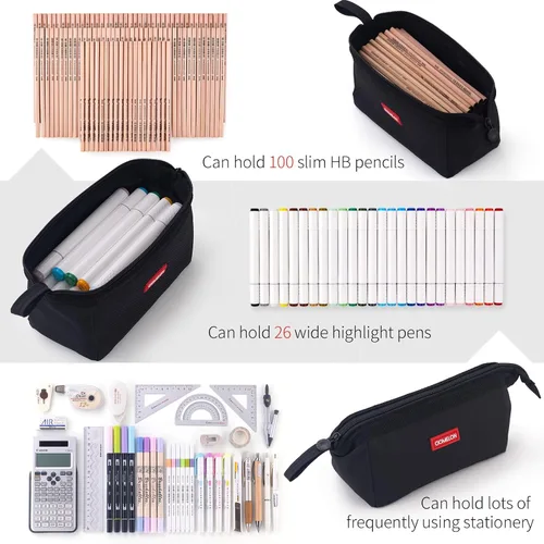 Miniatura 7 de CICIMELON Estuche para lápices de gran capacidad, bolsa para lápices, para la escuela, adolescente, niña, niño, hombres y mujeres
