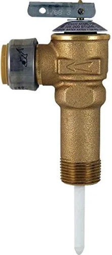 Miniatura 7 de Cash Acme Válvula de alivio de temperatura y presión NCLX-5L de 3/4 pulgadas, empuje para conectar accesorios de plomería de latón, cobre, tubo