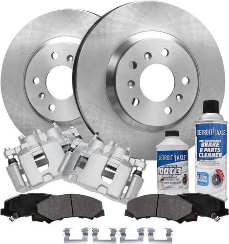 Miniatura 10 de Detroit Axle - Rotores de freno para Ford Mustang 2015 2016 2017 2018 2019 2020 2021 2022 2023 Rotores de freno de disco 2016 2017 2018 2019