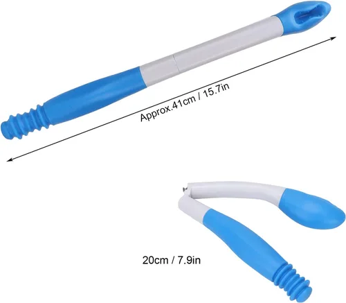 Miniatura 4 de Ayudas de inodoro plegables para limpiar, papel de limpiaparabrisas Reach Comfort, soporte para glúteos, limpiaparabrisas con gancho y agarre