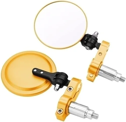 Miniatura 10 de Accesorios Espejos de motocicleta Espejo lateral redondo plegable de 3 pulgadas para Yamaha YZF R15 XT660 TMAX 500 TMAX 530 XP500 XP530
