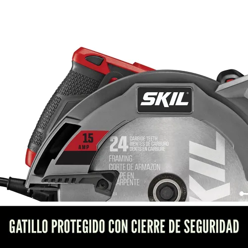 Miniatura 5 de SKIL Sierra circular de 15 amperios, 7-1/4 pulgadas (18.4 cm) con guía láser de haz único - 5280-01