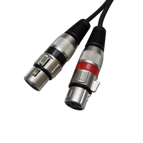Miniatura 3 de Seismic Audio - Cable de conexión SAXMRM-2x10-10 pies Dual XLR hembra a RCA dual macho - Cable de enlace de audio de 10 pies