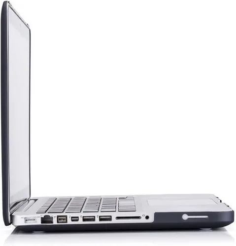 Miniatura 5 de RUBAN Funda compatible con MacBook Pro de 13 pulgadas 2012 2011 2010 2009 versión A1278, carcasa rígida de plástico y cubierta de teclado para Negro