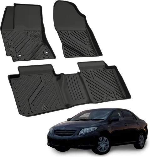 Miniatura 46 de LASFIT Alfombrillas de piso para Toyota Tacoma 2008-2011 Cabina de Acceso Transmisión Automática, Forro de Piso de Ajuste Personalizado para Todo