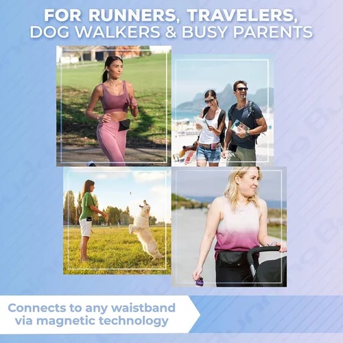 Miniatura 3 de Running Buddy – "Buddy Pouch" Mini – bolsa de almacenamiento personal magnética pequeña y conveniente, sin cinturón y ligera (3.5"L x 4"A)