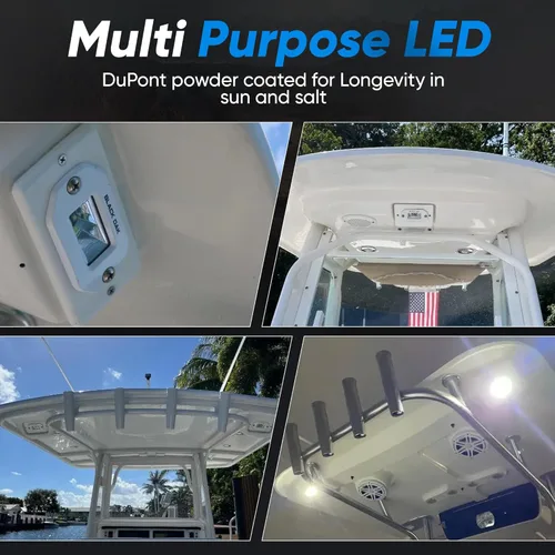 Miniatura 4 de Black Oak Luz LED Marina Negra de Montaje Empotrado Tipo Foco 2 Pulgadas 10W / Cree XM-L2 1560 Lúmenes Brutos Pro Series 3.0