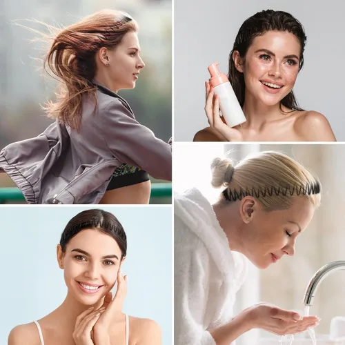 Miniatura 6 de Soft 'N Style Diademas flexibles elásticas para mujeres (3 unidades, color negro)