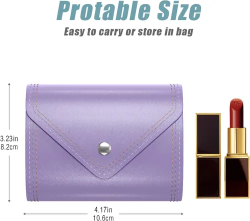 Miniatura 2 de Nipichsha Tarjetero para tarjetas de crédito, cartera pequeña para tarjetas, cartera delgada de cuero para tarjetas, funda de bolsillo para tarjetas