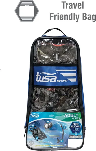 Miniatura 2 de TUSA Sport - Set de viaje para adultos con máscara, esnórquel seco y aletas