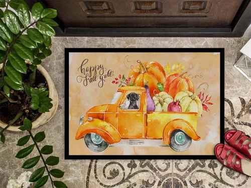 Miniatura 3 de Caroline's Treasures CK2647MAT - Tapete negro para puerta delantera, 18 x 27 pulgadas, para entrada, antideslizante, lavable, de pelo bajo, 18 x 27