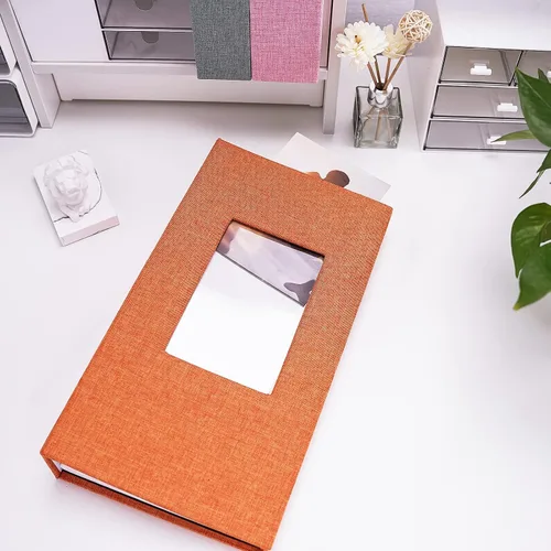 Miniatura 74 de Vienrose - Álbum de fotos de lino con 300 bolsillos de 4 x 6 pulgadas, cubierta de tela, para bodas, familias, aniversarios y bebés Morado