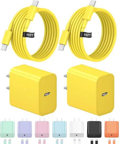 Miniatura 12 de Cargador de carga rápida USB C de 3 pies para iPhone 17, 16, 15, carga rápida, paquete de 2 unidades para iPhone 17/17 Plus/17 Pro/17 Pro Max/iPhone
