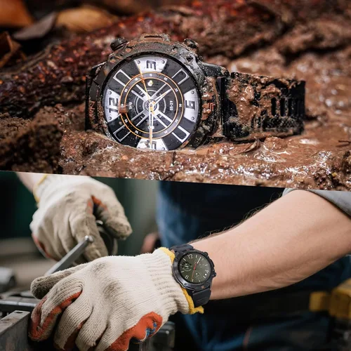 Miniatura 4 de WalkerFit Reloj inteligente para hombres, pantalla AMOLED redonda de 1.43", 5 ATM resistente al agua, monitor de frecuencia cardíaca y sueño