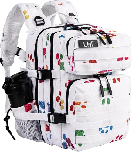 Miniatura 29 de LHI Mochila Militar Táctica para Hombres y Mujeres 25L/35L Mochila de Asalto del Ejército Bolsa Mochila Pequeña con Portabotellas
