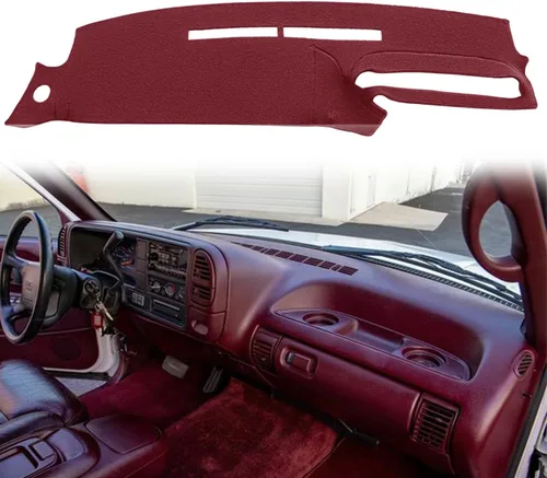 Miniatura 2 de Alfombrilla para tablero compatible con Chevy Chevrolet Silverado C1500 C2500 C3500 K1500 K2500 K3500 Tahoe Suburban 1995-1996, GMC Sierra Yukon