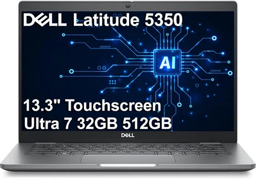 Miniatura 10 de Dell Latitude 5000 5350 Business AI PC Laptop (13.3" FHD, Intel 12-Core Ultra 7 165U vPro, 16GB DDR5 RAM, 1TB SSD), Backlit KB, Fingerprint, 1080p
