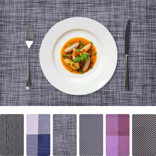 Miniatura 8 de Decozen Juego de 4 manteles individuales – Protector de mesa para decoración de cocina, resistente a los arañazos al calor, manteles individuales