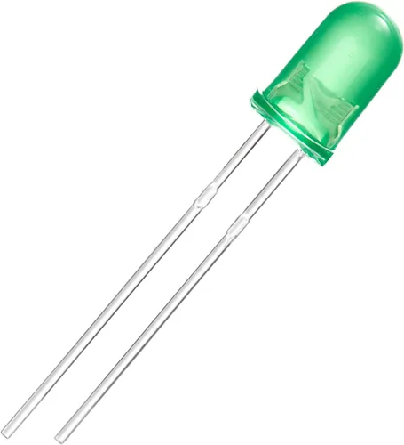 Miniatura 4 de Chanzon 100 unids 0.197 in parpadeante verde LED diodo luces 1.5Hz intermitente (lente difusa redonda DC 3V 20mA) iluminación brillante bombillas G)