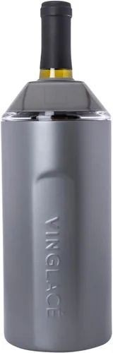 Miniatura 16 de Vinglacé Enfriador de Botella de Vino - Aislador de Champán Portátil - Funda de Enfriador de Vino de Acero Inoxidable - Mantiene el Vino Frío