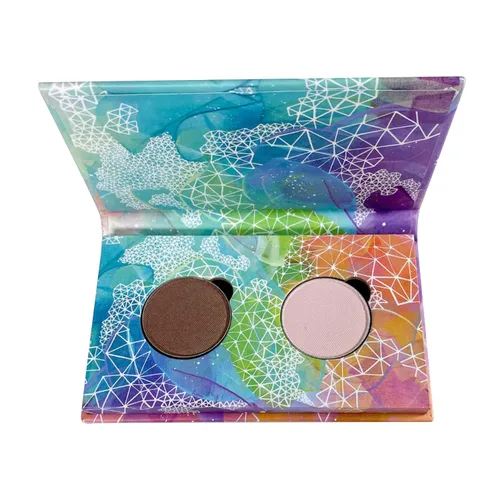 Miniatura 8 de Honeybee Gardens Mini Skinny Duo sombra de ojos compacta en Canterbury y Cameo, duradero, recargable y personalizable, vegano, sartenes de 1.024 in