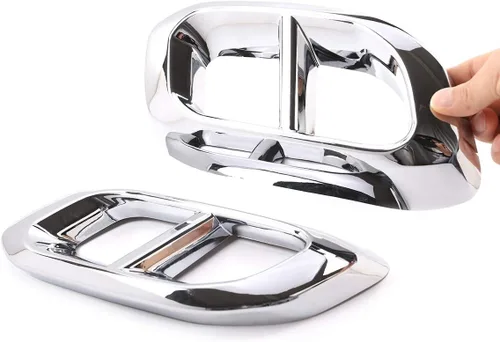 Miniatura 6 de Cubierta exterior de acero inoxidable para Mercedes Benz GLE350 GLE450 GLC GLS W167 X253 X167 X167 2020 (plata brillante)