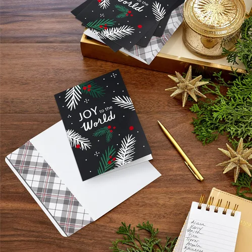 Miniatura 2 de Hallmark - Tarjetas de Navidad en caja, Alegría al mundo (16 tarjetas y sobres)