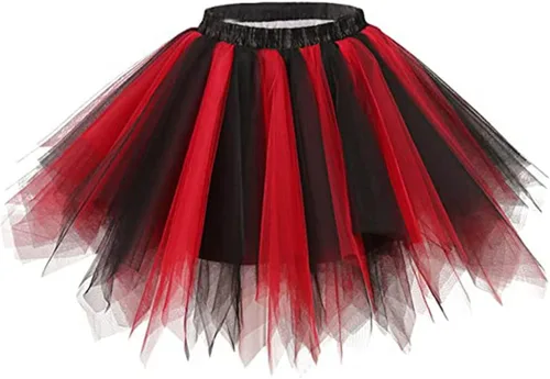 RELBCY Faldas de baile para mujer, falda tutú de tul en capas, falda de ballet para baile de princesa, vestido de fiesta tutús para mujeres y niñas