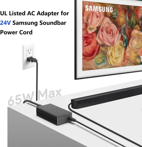 Miniatura 2 de HKY Cargador de CA de 24V para Samsung HW-J355 HW-J370 HW-J450 HW-J550 HW-J551 HW-JM37 HW-JM47 HW-J8500 Barra de sonido HW-K551 HW-K550 HW-K450
