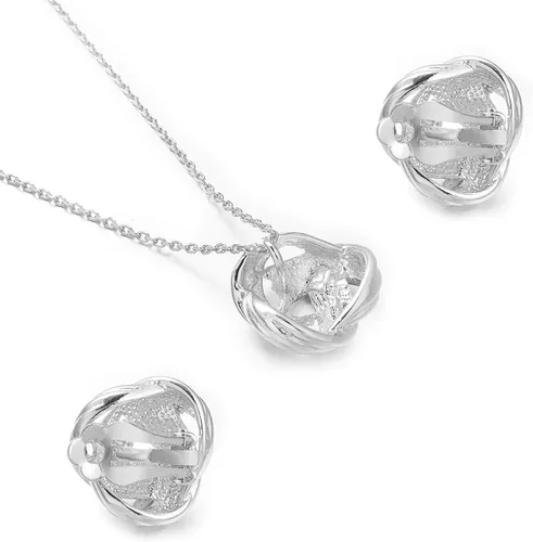 Miniatura 4 de Yoursfs 18KGP - Juego de joyas con diseño de nudo vintage