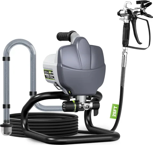 PHALANX Pulverizador de pintura sin aire, 780 W, 3000 PSI, pulverizador eléctrico de alta potencia para pintura de casa, sin adelgazamiento, mínimo