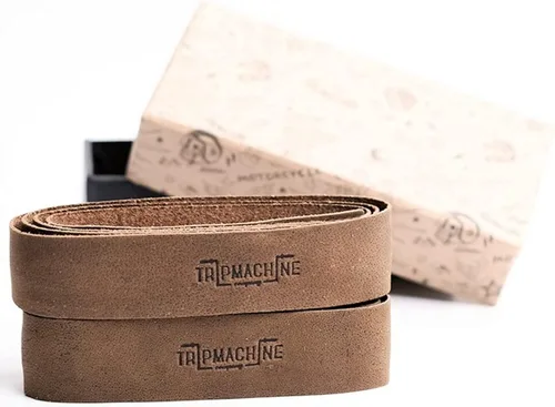 Miniatura 17 de Trip Machine Company Fundas de cuero para manillar de motocicleta, cubiertas universales de agarre del acelerador con cinta adhesiva 3M, accesorios