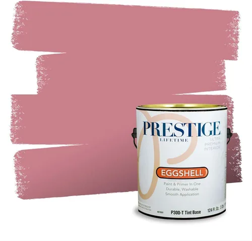 Miniatura 90 de Prestige Paints Pintura exterior e imprimación en uno, 1 galón, plano, coincidencia comparable de Valspar* Amber Rose*