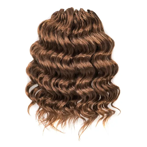 Miniatura 41 de Toyotress Extensiones de cabello de ganchillo de onda marina - 8 pulgadas, 8 paquetes, trenzado natural negro de onda marina, extensiones de cabello